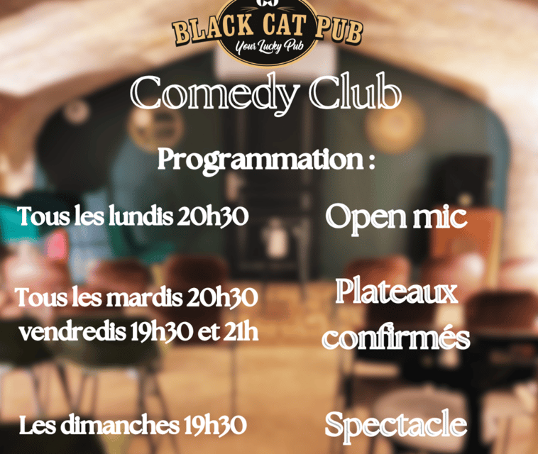 Black Cat Comedy Club - Entering The Black Cat: A Bordeaux Comedy Room Built for Proximity