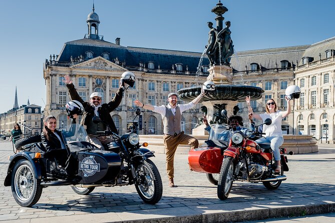 Bordeaux in 3 hours with tastings, in a private sidecar - Quinconces to Hangar Darwin: how the tour balances big views and modern Bordeaux