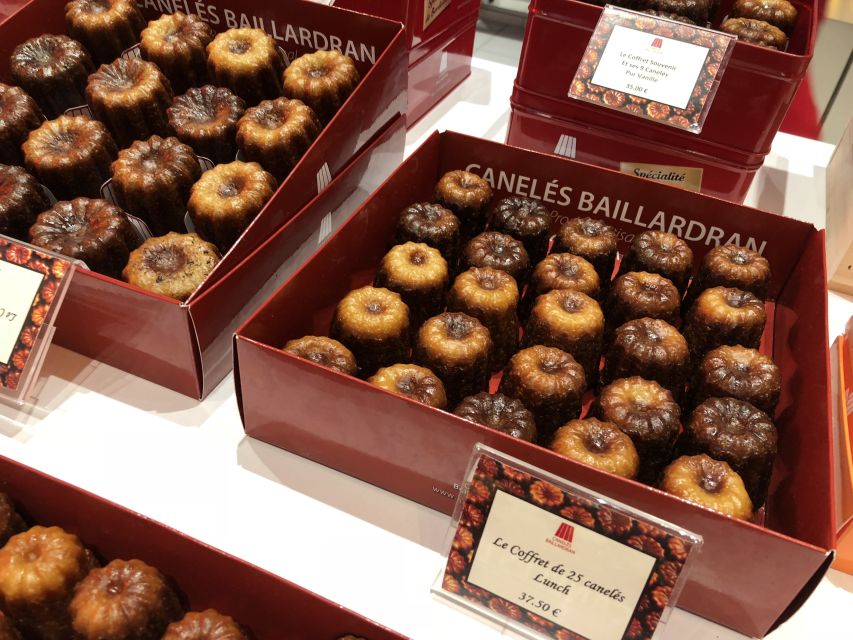 Bordeaux: Wine, Sweet and Savory Food Walking Tour - Tastings you can expect: sweet stops, savory bites, and wine pairings