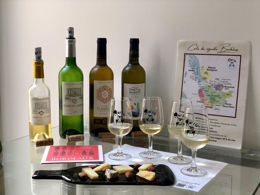 Bordeaux wines : tasting with 4 white wines and cheeses - Key points to know before you go