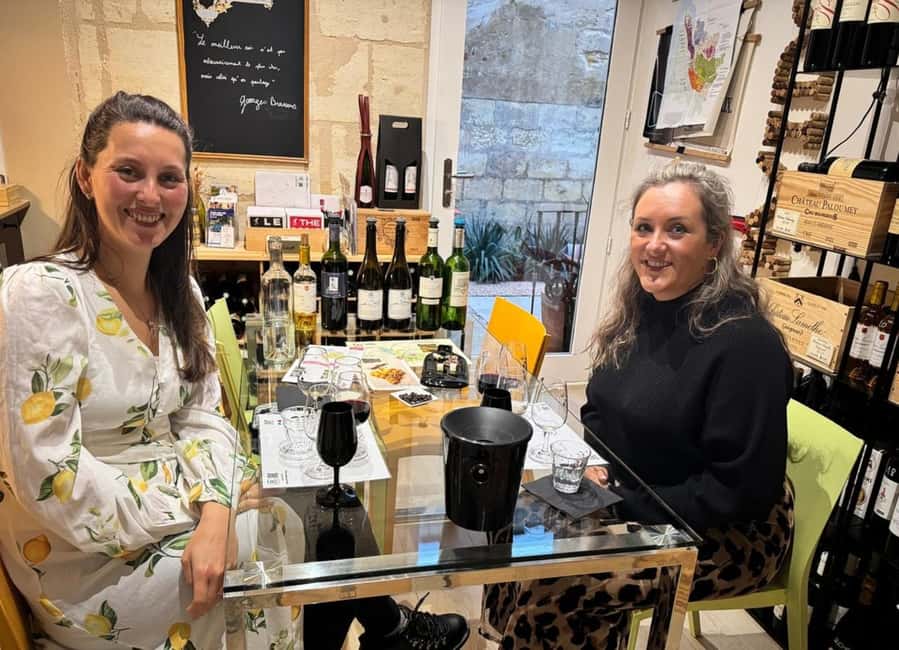 Bordeaux wines : tasting with 4 white wines and cheeses - Practical value: is $46 for one hour worth it?